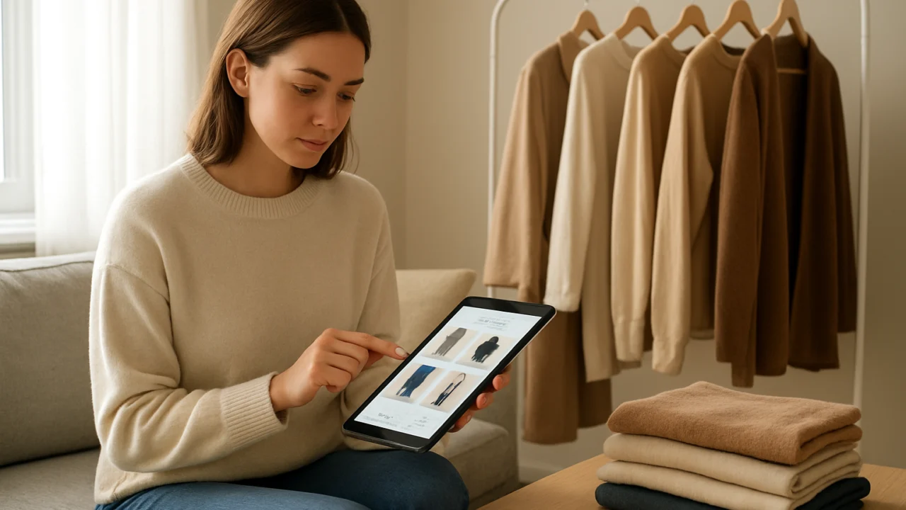 Planiranje buduće kapsula garderobe uz digitalne alate i osobni stil