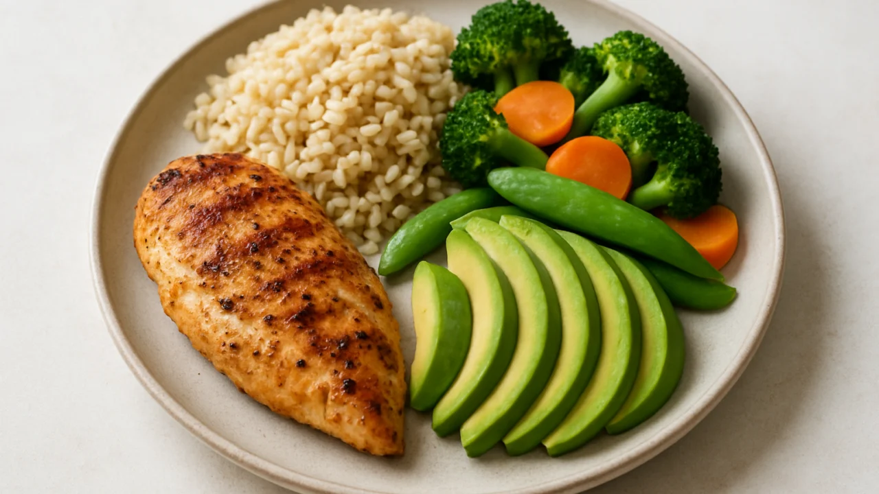 Primjer uravnoteženog obroka s proteinima, ugljikohidratima i zdravim mastima