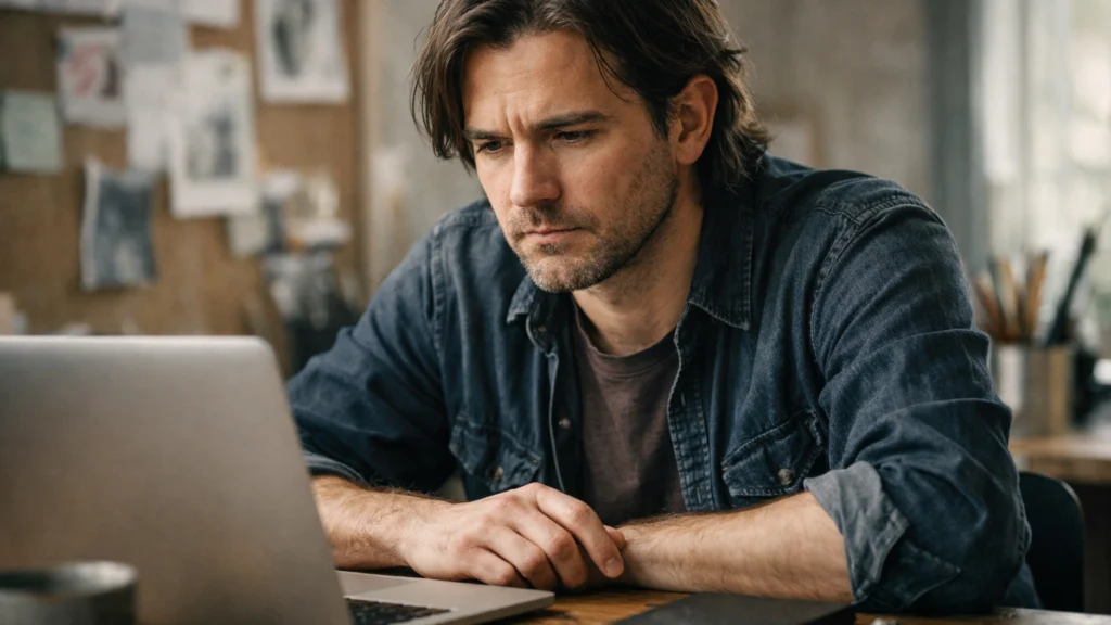 Autor koji se suočava sa strahom od kritike prilikom objave radova online