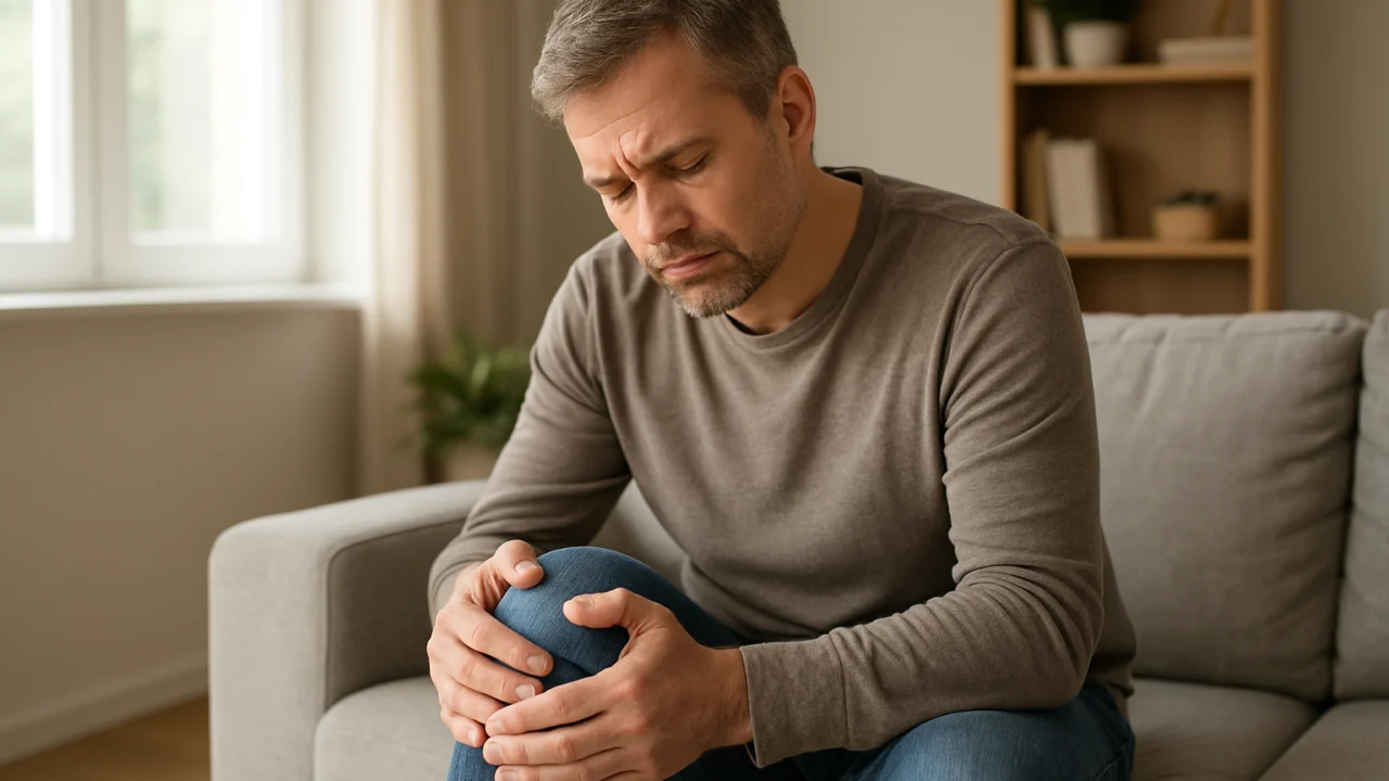 Blaga bol u koljenu kod odrasle osobe u svakodnevnom okruženju