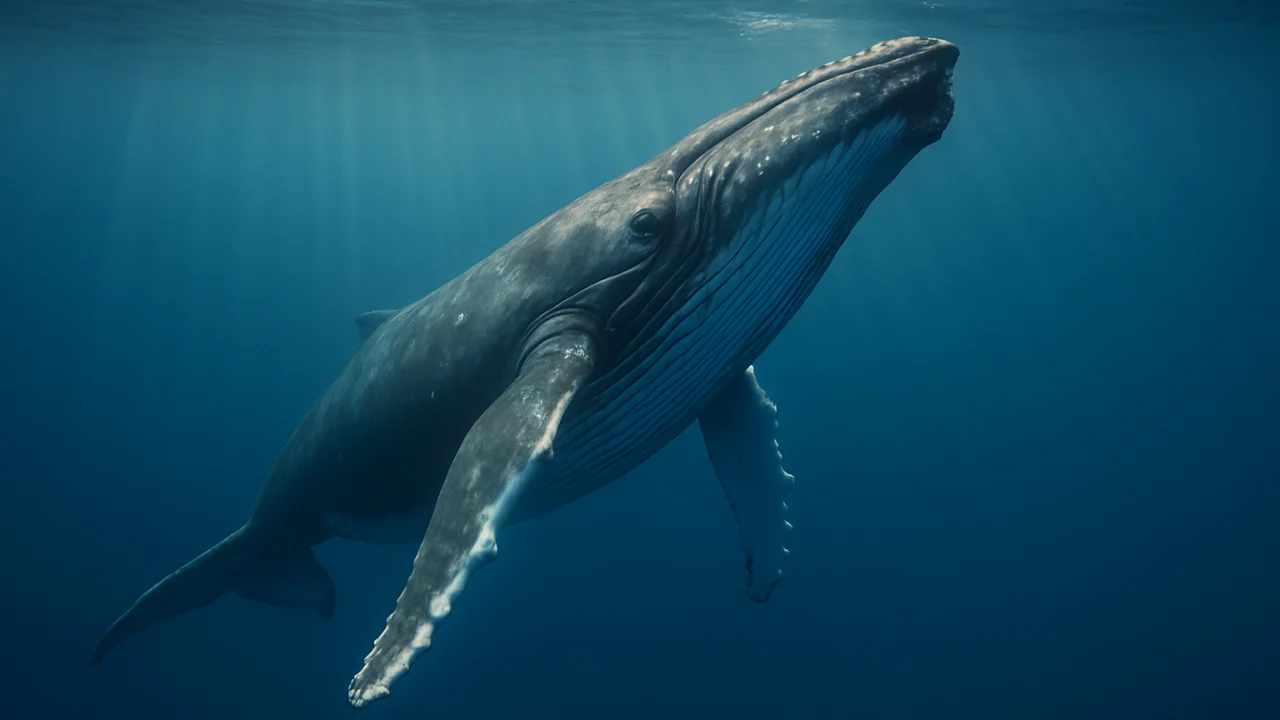 Grbavi kit pjeva u oceanu i komunicira pjesmom na velikim udaljenostima