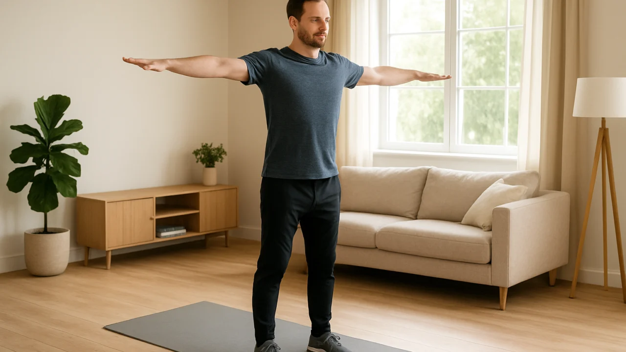 Lagano zagrijavanje kao dio blagog kružnog treninga kod kuće