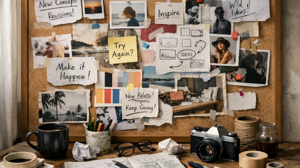 Moodboard bez perfekcionizma kao alat kreativne slobode