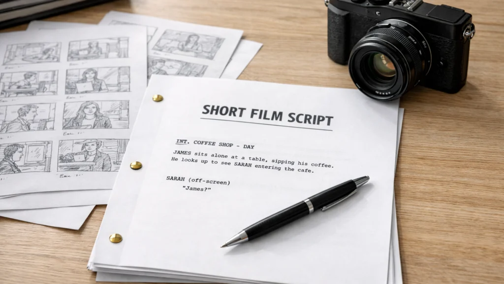 Pisanje kratkog scenarija i planiranje snimanja