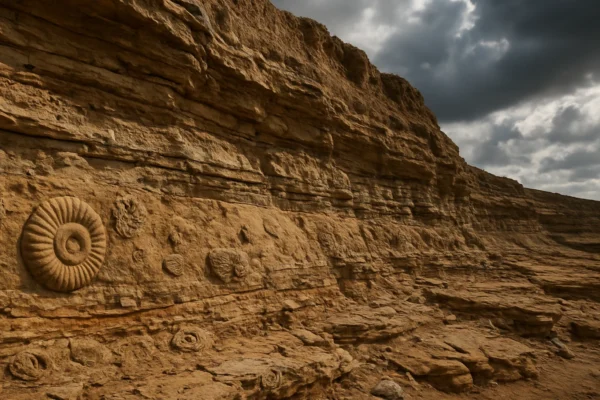 Fosili u slojevima stijena prikazuju kako nastaju fosili kroz milijune godina