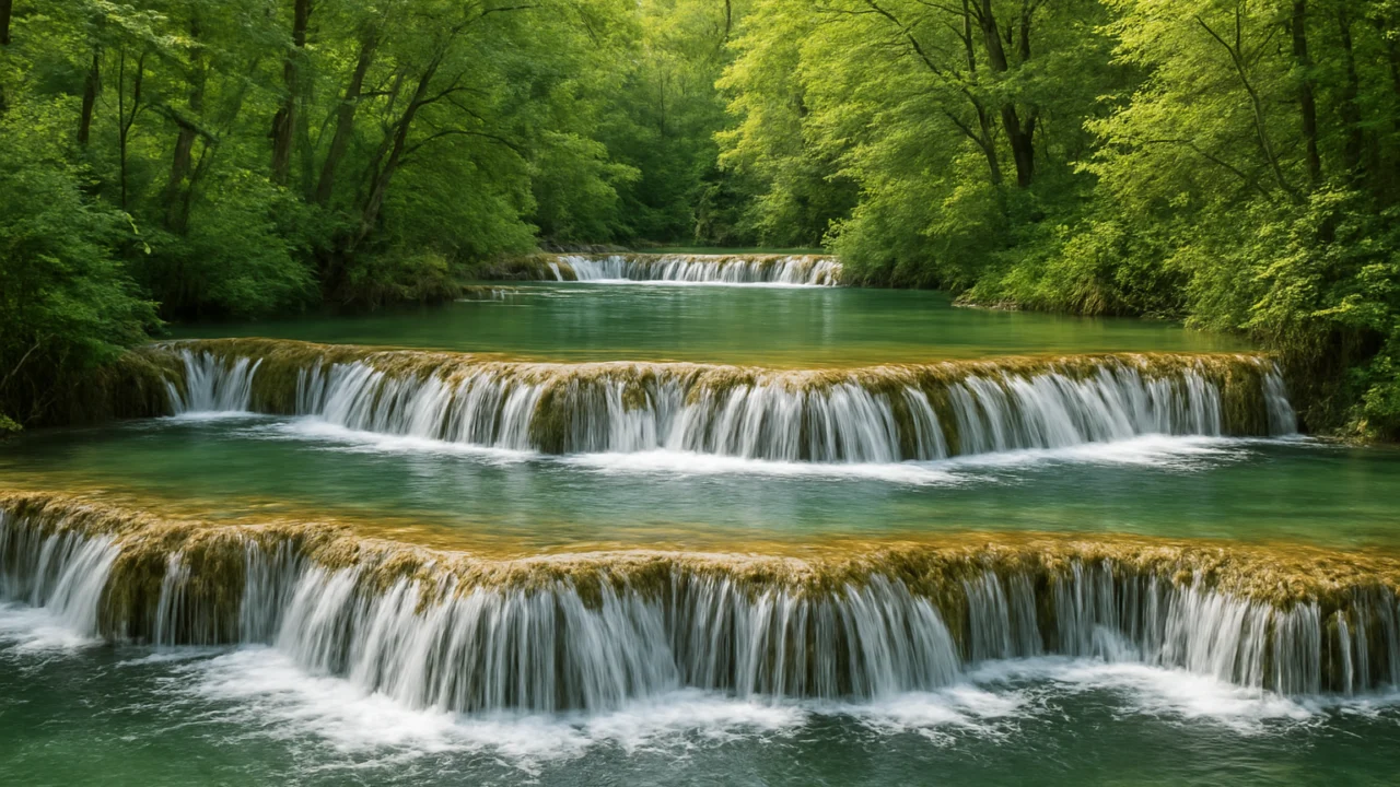 Slapovi Plitvičkih jezera nastali taloženjem sedre kroz tisuće godina