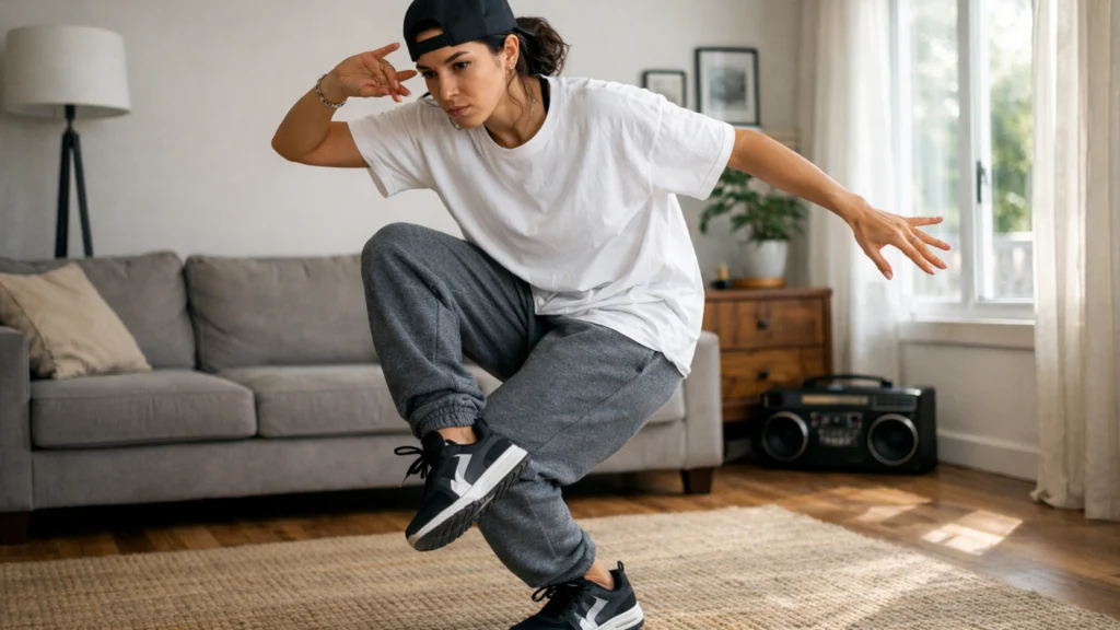 Vježbanje hip hop plesa kod kuće kao dnevna navika