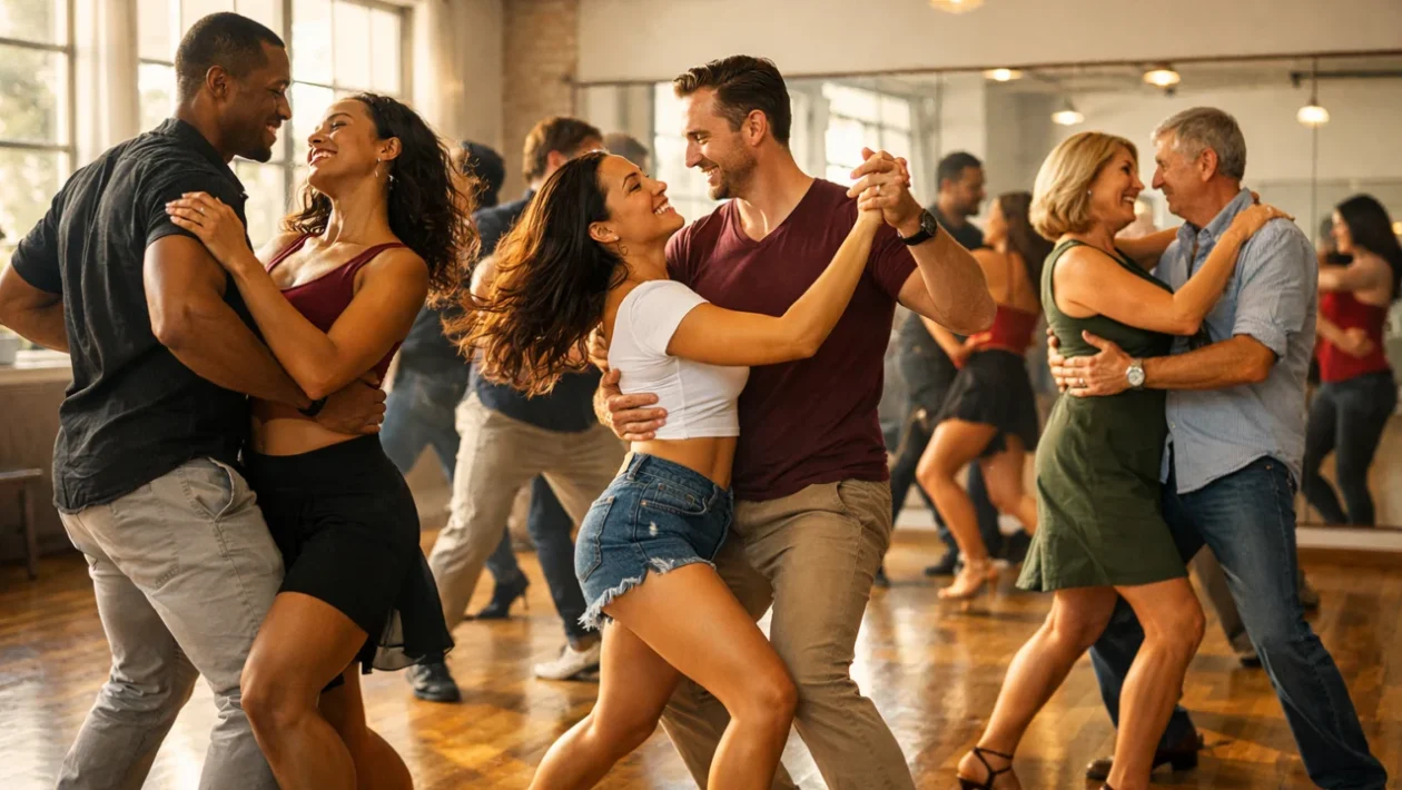 Učenje latino plesova u plesnoj dvorani – salsa i bachata u pokretu