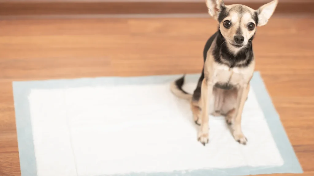 Vlasnik uči psa pravilnoj higijeni tijekom šetnje na otvorenom