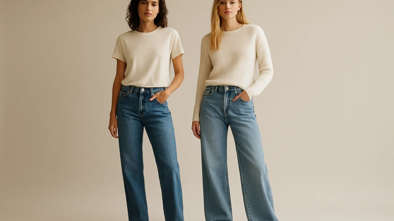 Moderni trendovi traperica s ravnim i širokim nogavicama