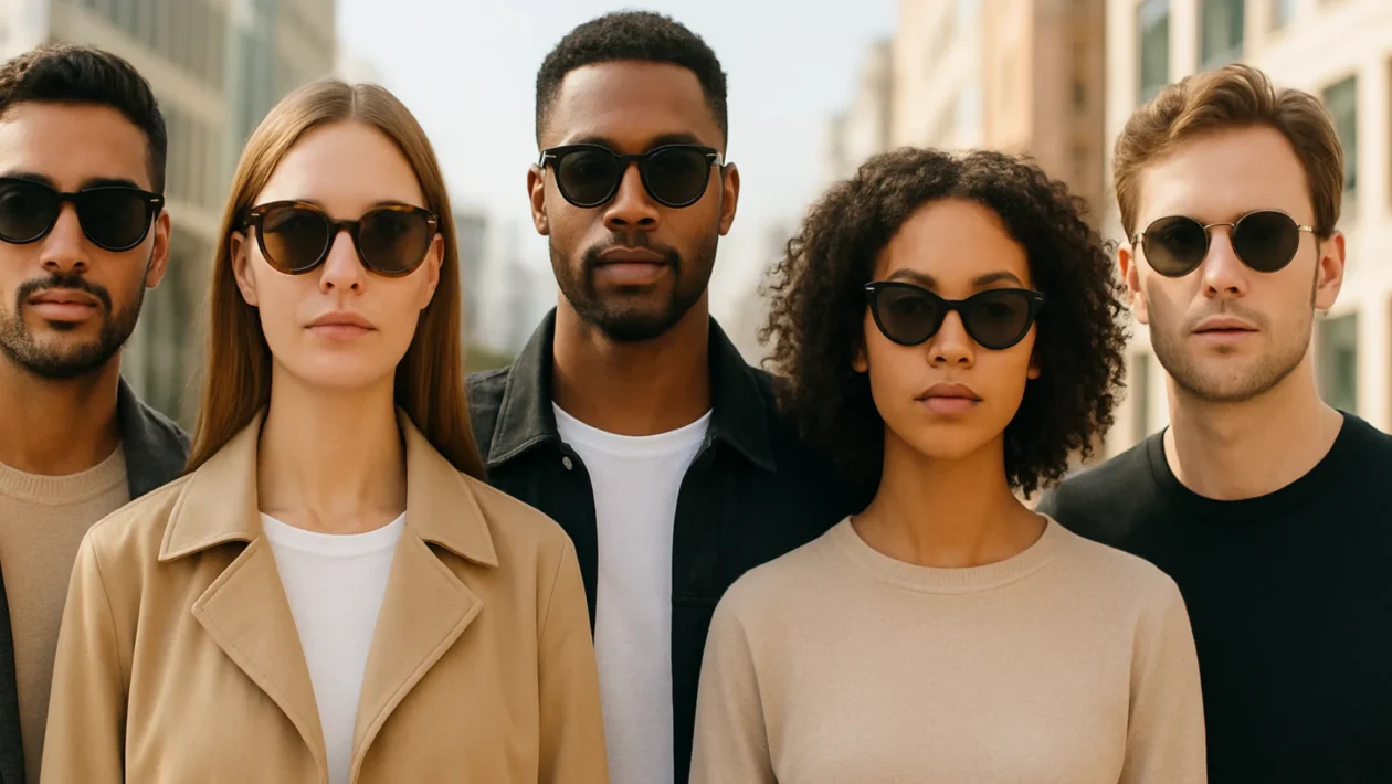 Odabir sunčanih naočala prema obliku lica na primjerima različitih ljudi