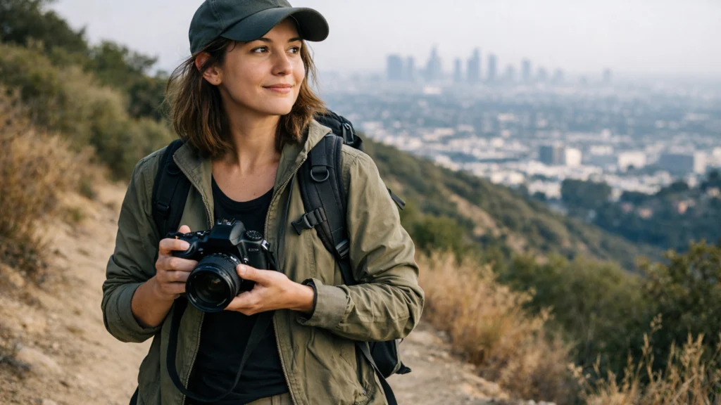 Žena kombinira fotografiju i planinarenje kao hobije