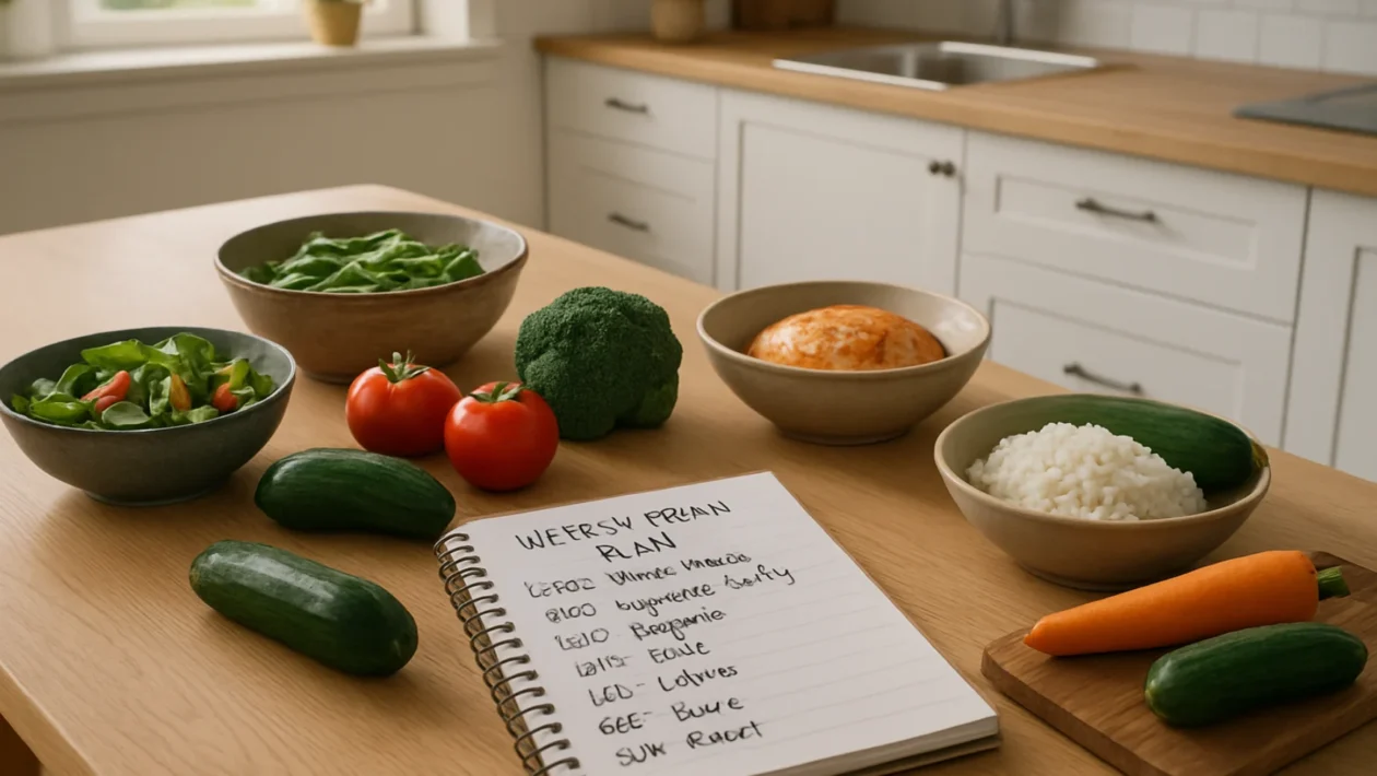 Planiranje tjednog jelovnika u mirnoj kućnoj kuhinji bez stresa