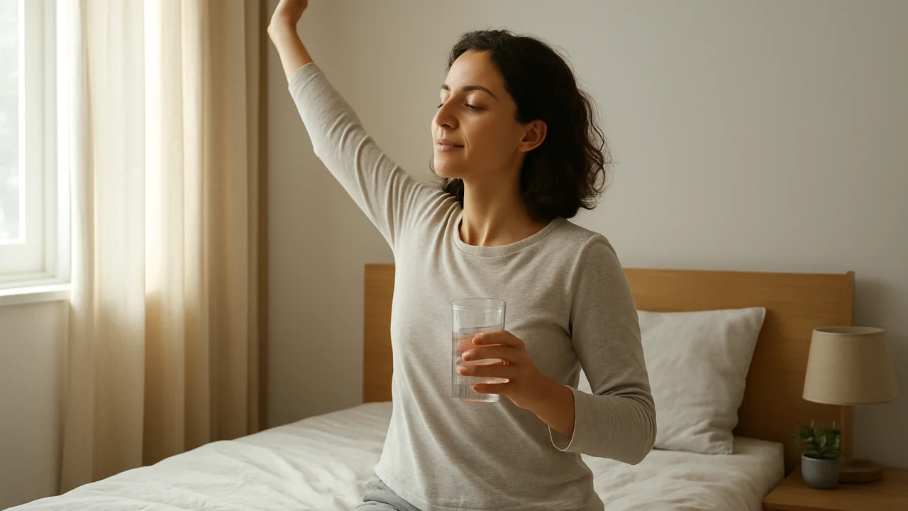 Jutarnja rutina bez mobitela, voda i istezanje za više energije