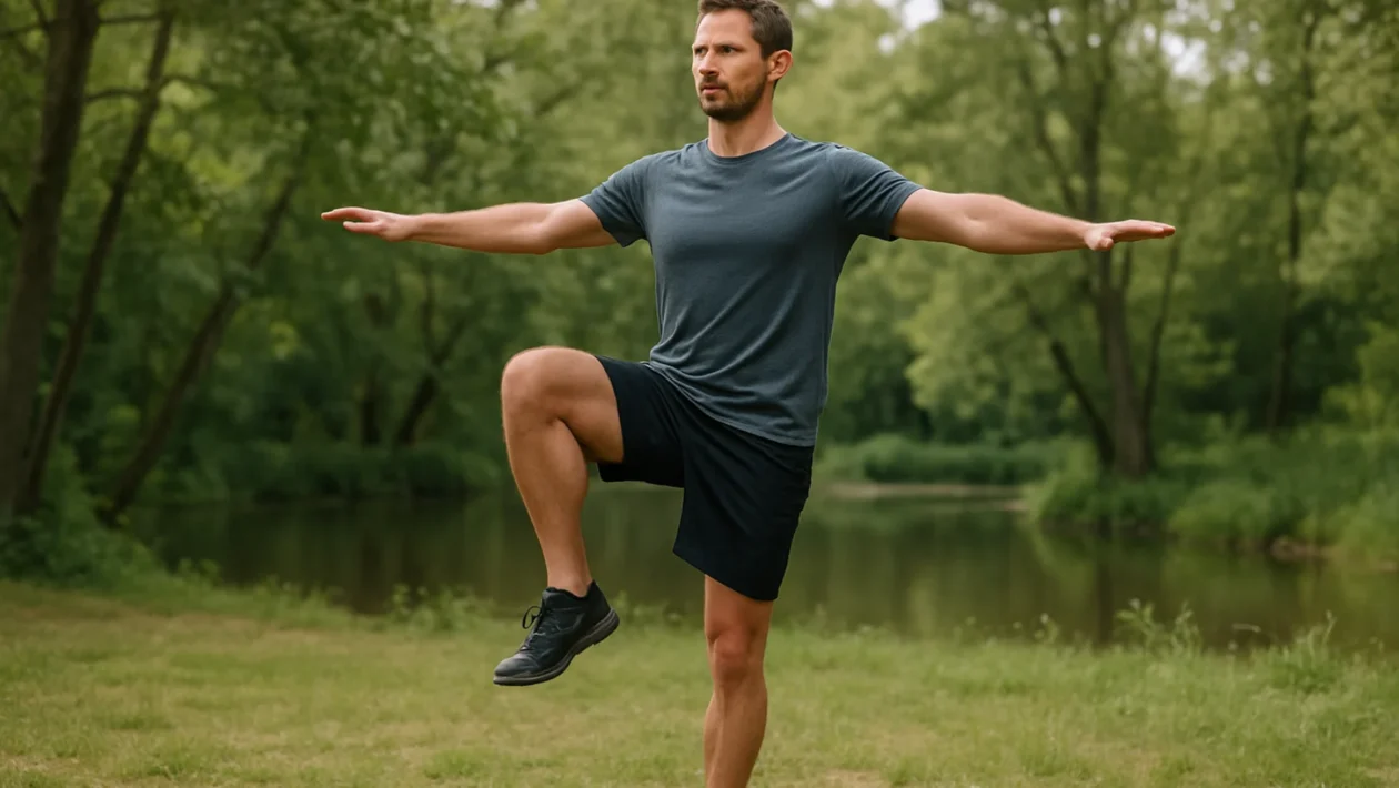 Vježbanje ravnoteže tijela na otvorenom za bolju stabilnost i sigurnost