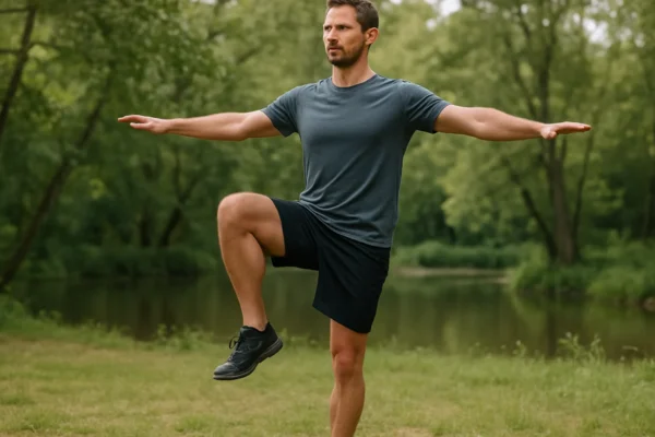 Vježbanje ravnoteže tijela na otvorenom za bolju stabilnost i sigurnost