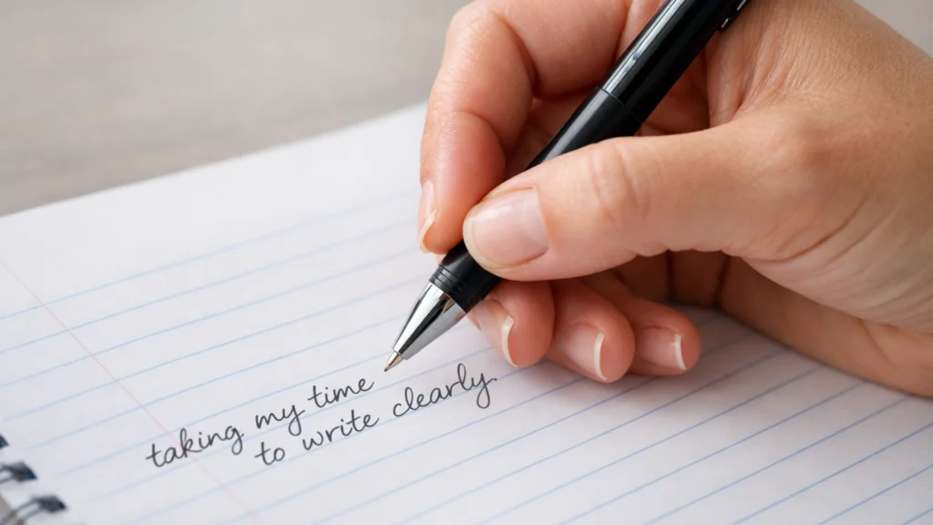 Sporo i kontrolirano pisanje rukom kao temelj jasnog rukopisa