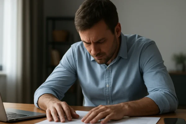 Osoba koja pokazuje znakove mentalne i emocionalne preopterećenosti u svakodnevnom okruženju