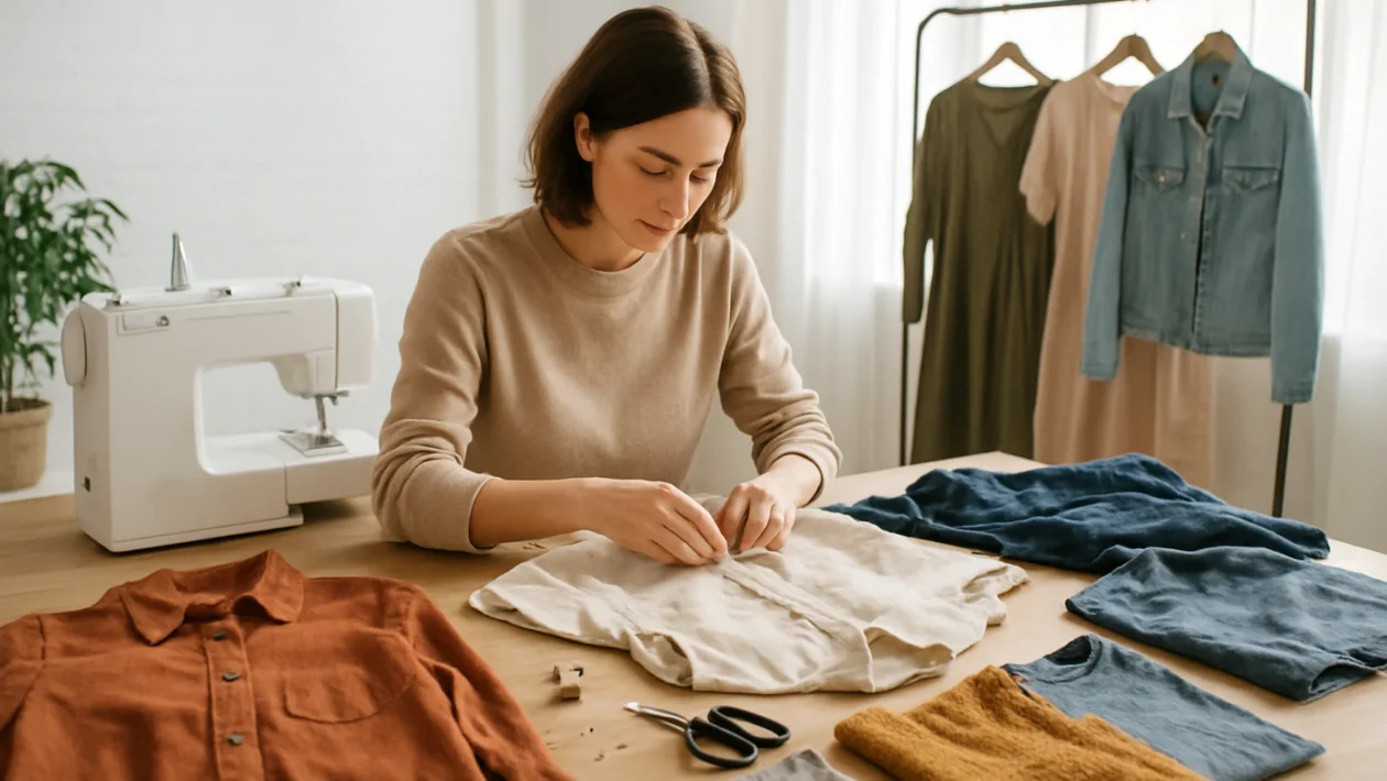 Prepravljanje i obnova stare odjeće u kućnom ateljeu kao održiva modna praksa