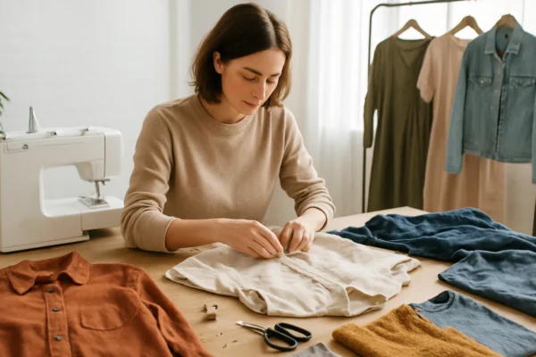 Prepravljanje i obnova stare odjeće u kućnom ateljeu kao održiva modna praksa