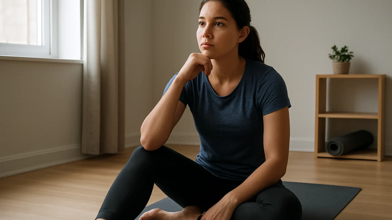 Početak vježbanja kod kuće uz razmišljanje o osobnim ciljevima