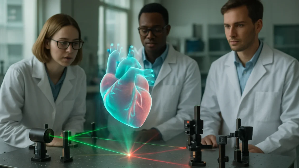 Laboratorijski hologram koji stvara iluziju trodimenzionalnog objekta u prostoru