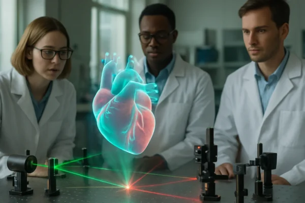 Laboratorijski hologram koji stvara iluziju trodimenzionalnog objekta u prostoru