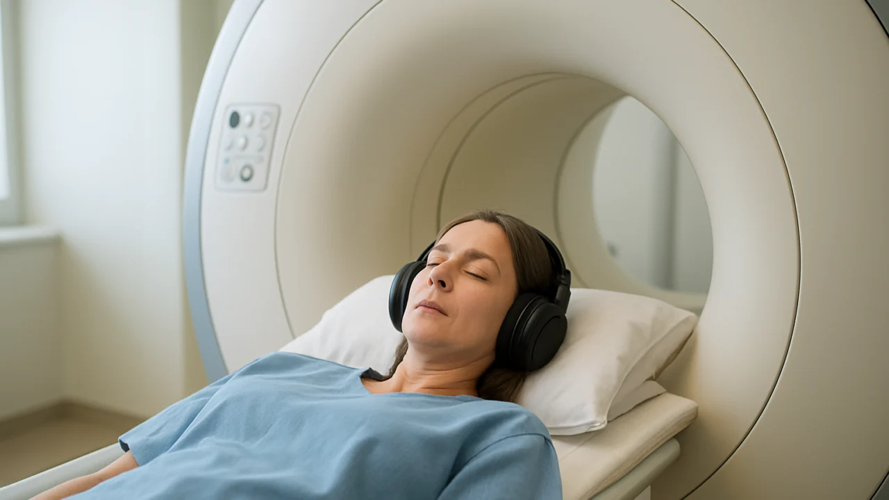 Pacijent tijekom pregleda magnetskom rezonancom leži mirno u MRI uređaju