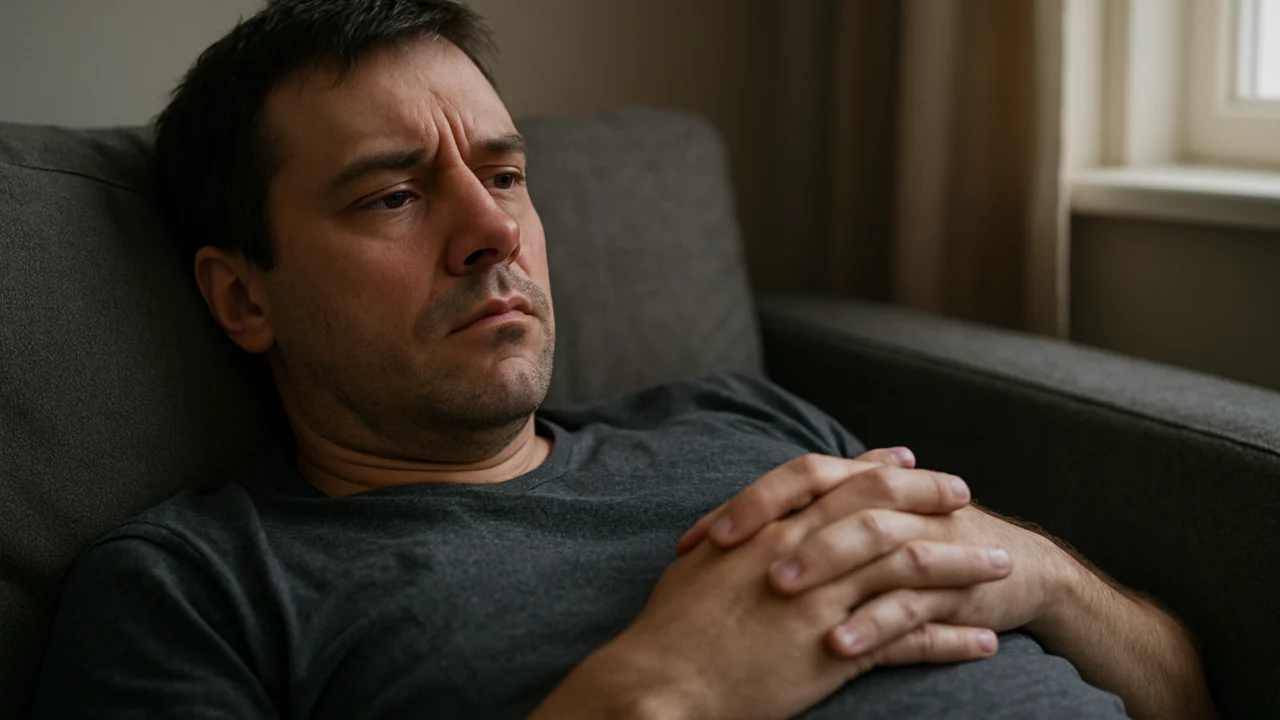 Osoba koja se pokušava odmoriti, ali i dalje razmišlja o obavezama