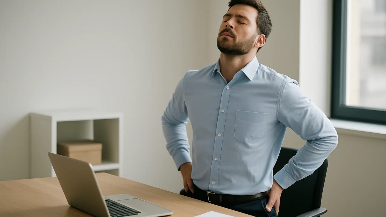 Kratka pauza na poslu uz duboko disanje za brzi mentalni reset