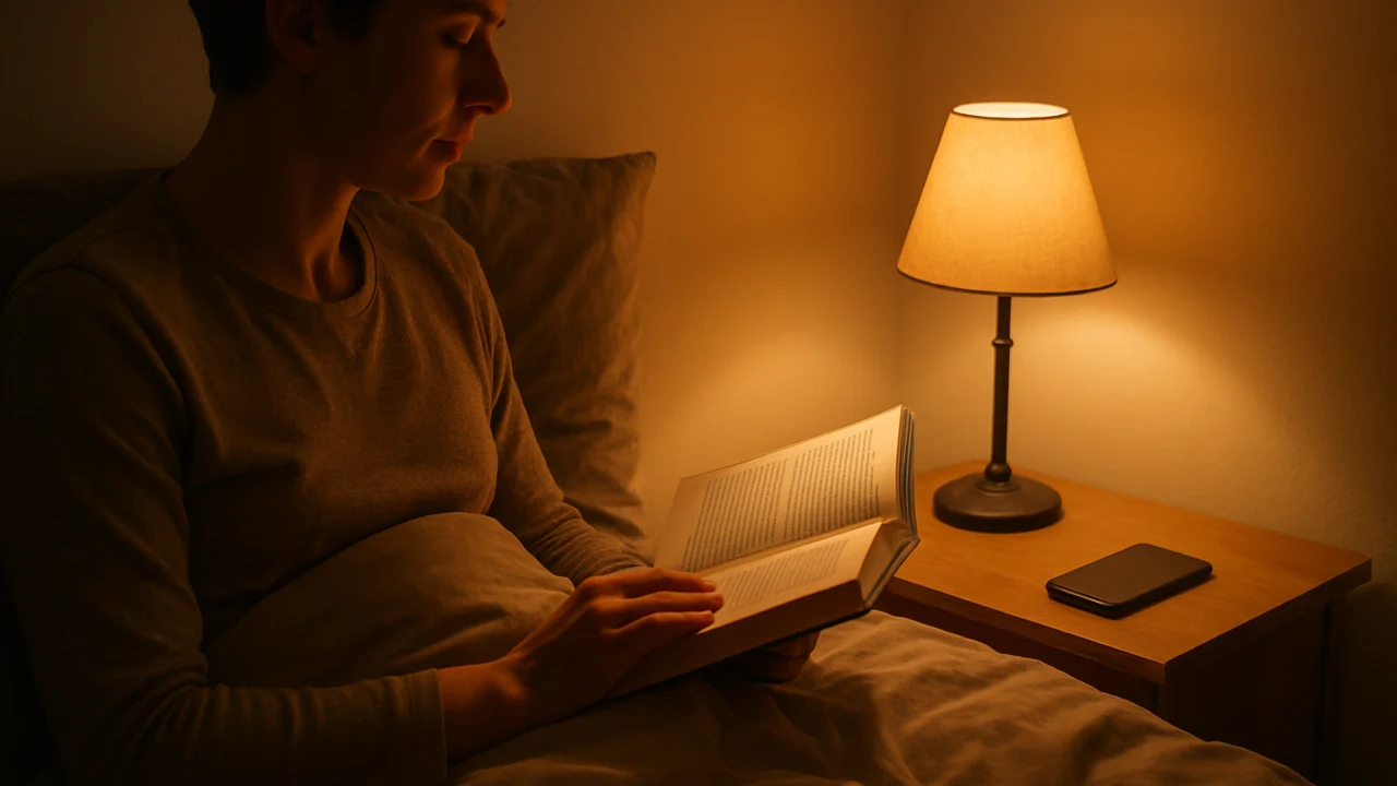 Večernja rutina bez mobitela uz čitanje knjige prije spavanja