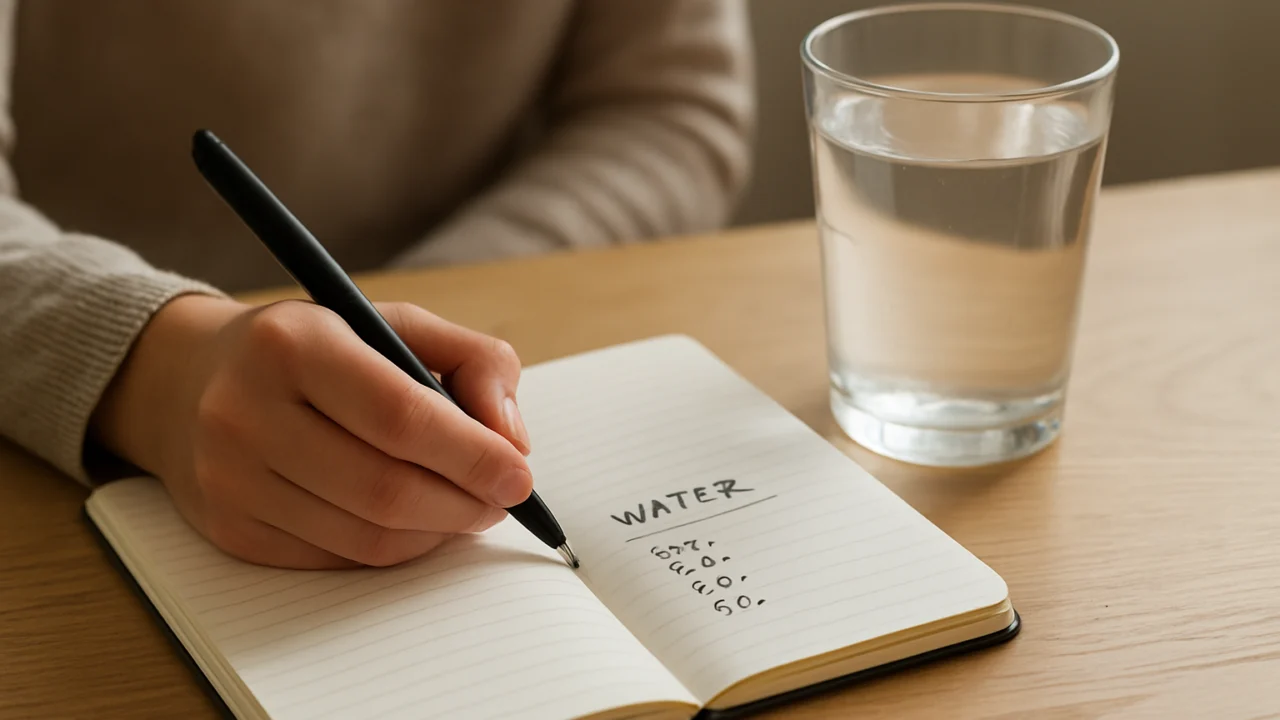 Bilježenje unosa vode kao prvi korak u stvaranju navike