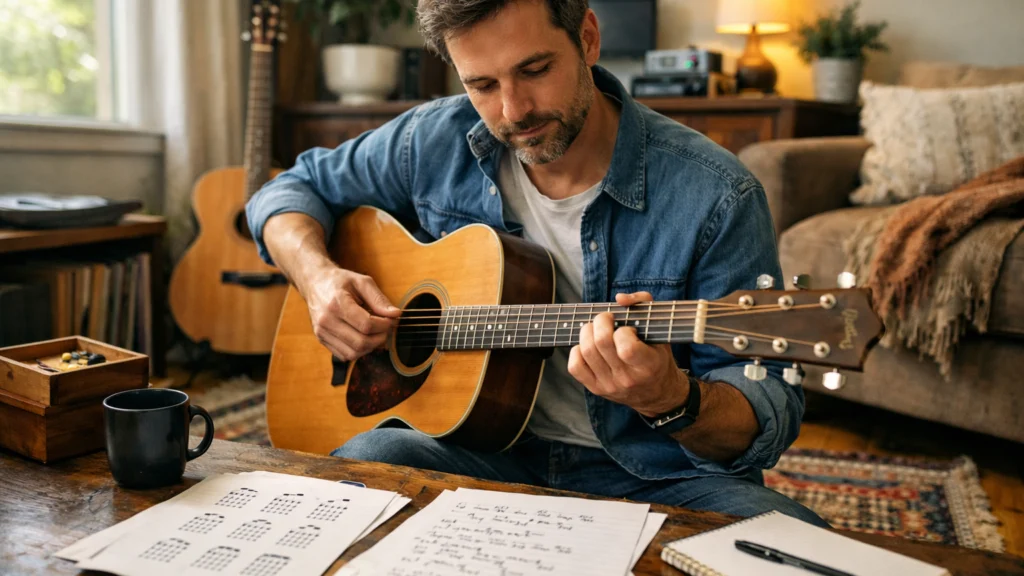 Gitarist koji svira po sluhu i otkriva glazbenu teoriju