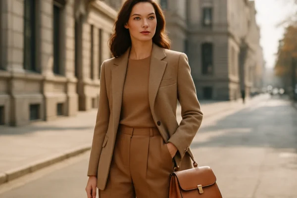 Usklađena torba i outfit u urbanom okruženju kao primjer modernog osobnog stila
