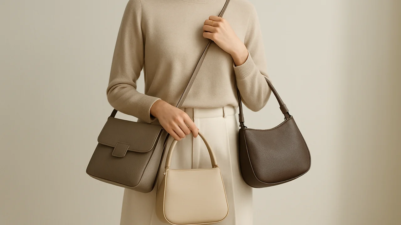 Neutralne torbe u bež, sivoj i smeđoj boji kao ključni trend 2024. godine