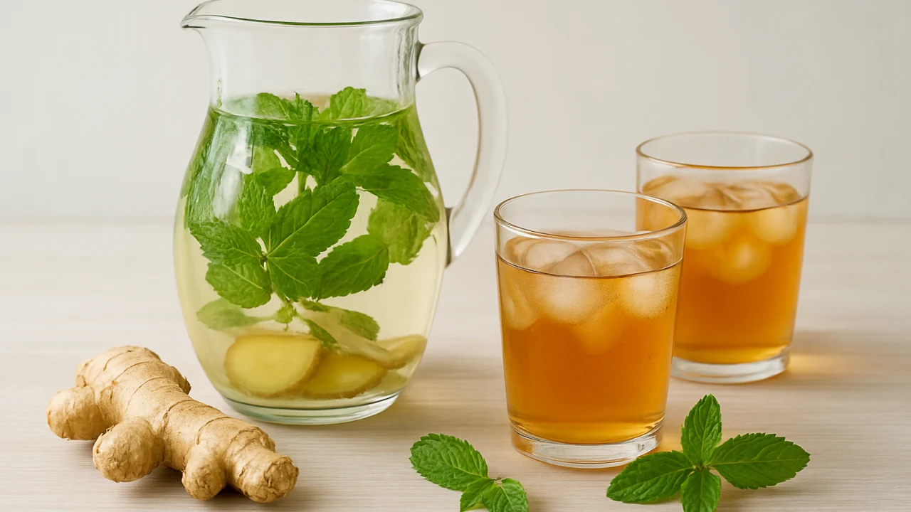 Voda s metvicom i đumbirom te biljni čaj bez šećera kao napredne opcije