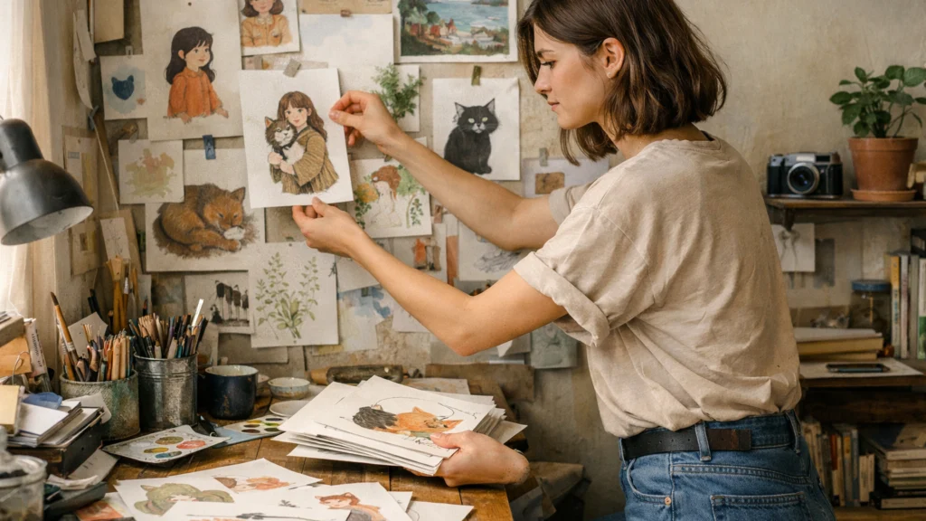 Inspirativna priča ilustratorice koja gradi svoj kreativni portfolio