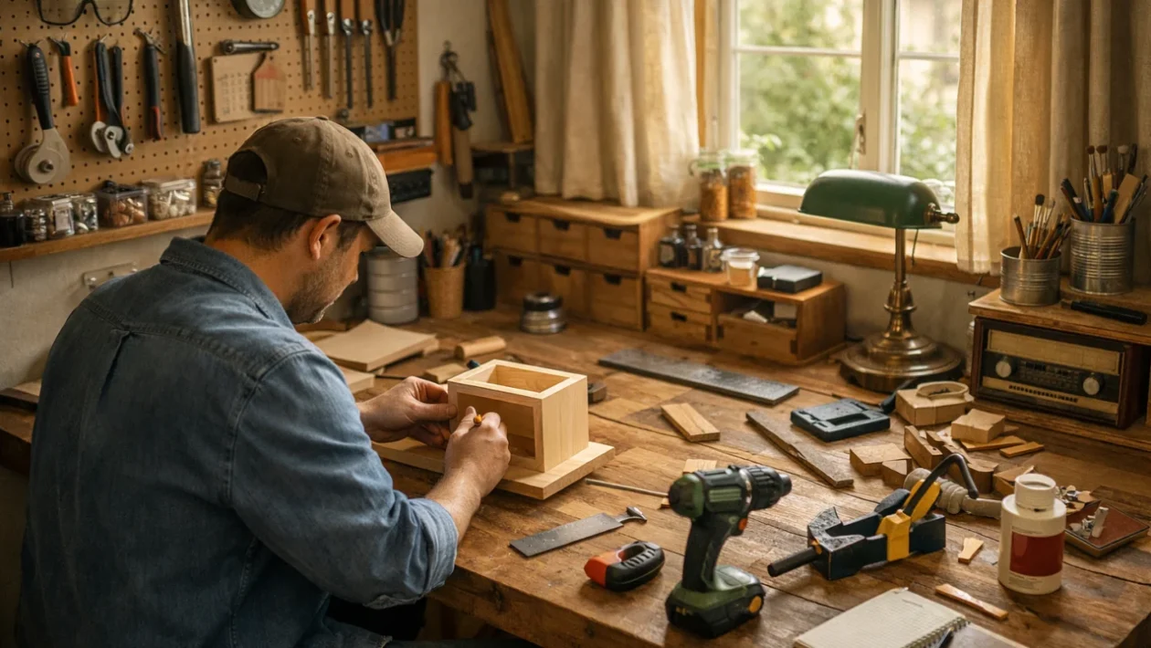 DIY projekti kod kuće u ugodnom kućnom okruženju s osnovnim alatom