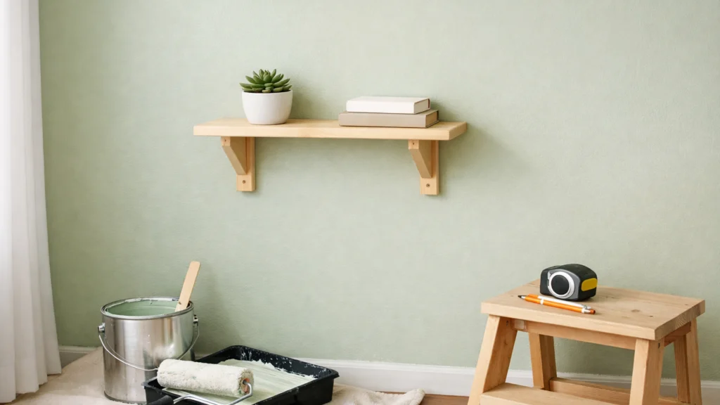 Jednostavni DIY projekti za početnike poput police i bojanja zida