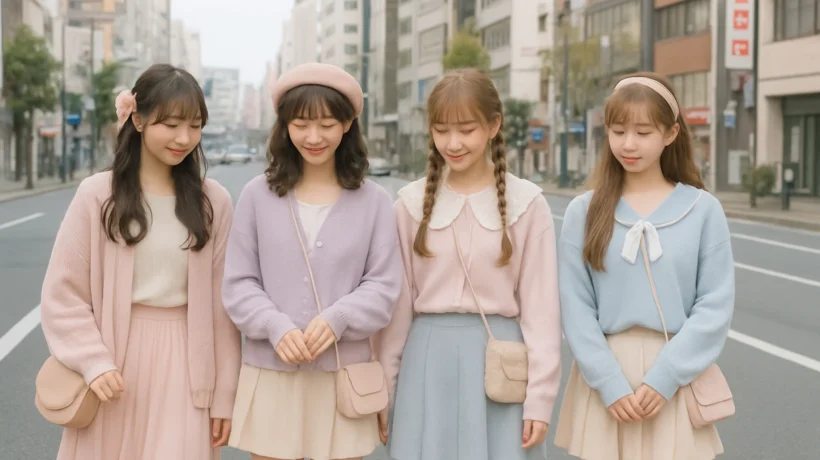 Kawaii subkultura u modernom gradu prikazana kroz nježan stil i pastelnu estetiku
