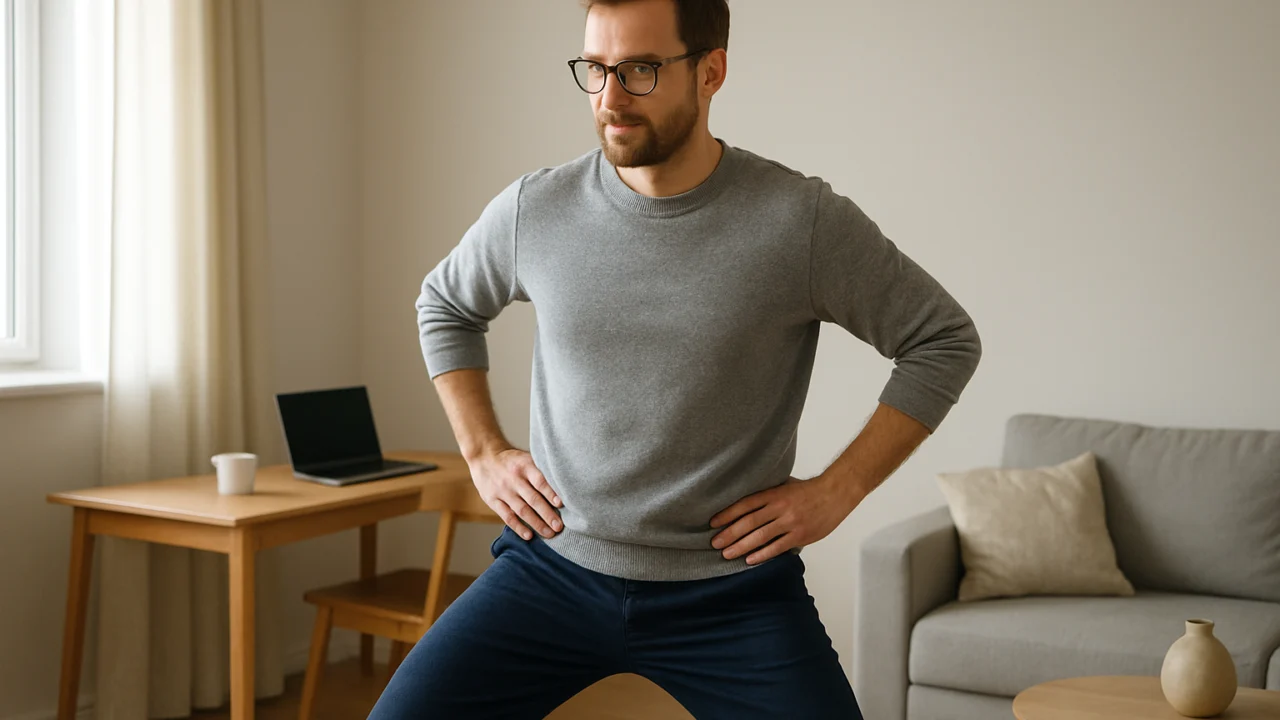 Krugovi kukovima kao dio jutarnje rutine za osobe koje puno sjede