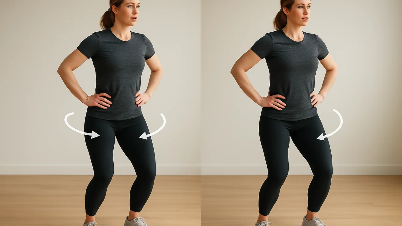 Primjer kruženja zdjelicom u stojećem položaju