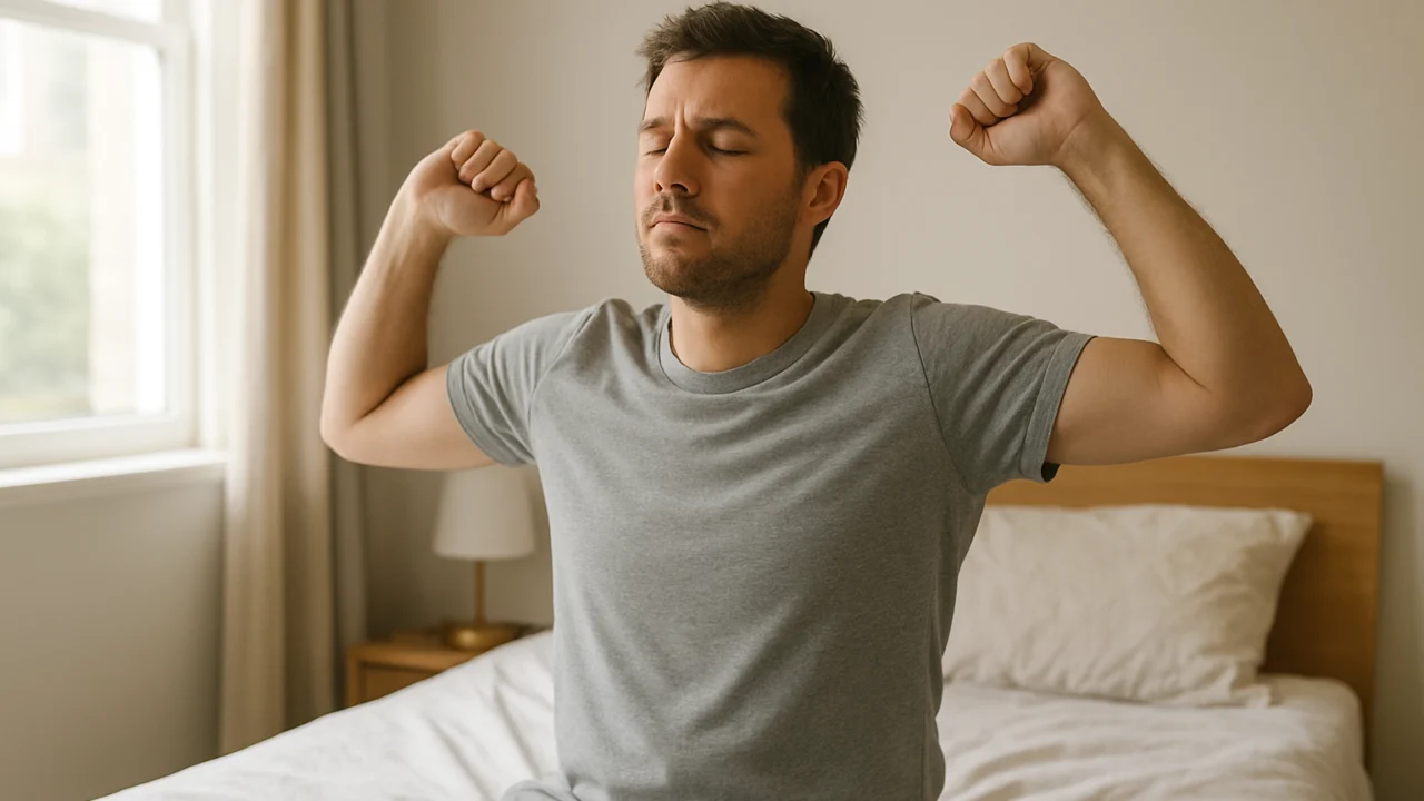 Jutarnje buđenje i istezanje nakon kratkog ili isprekidanog sna