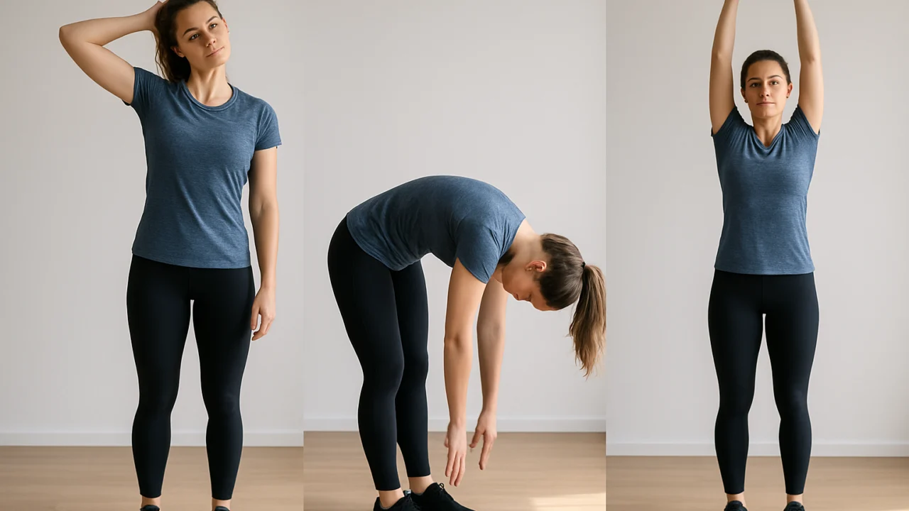 Jednostavne jutarnje vježbe poput kruženja vratom i podizanja ruku