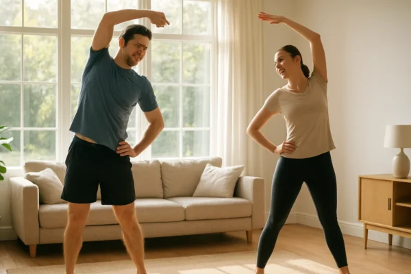 Lagane jutarnje vježbe za cijelo tijelo u ugodnom kućnom okruženju