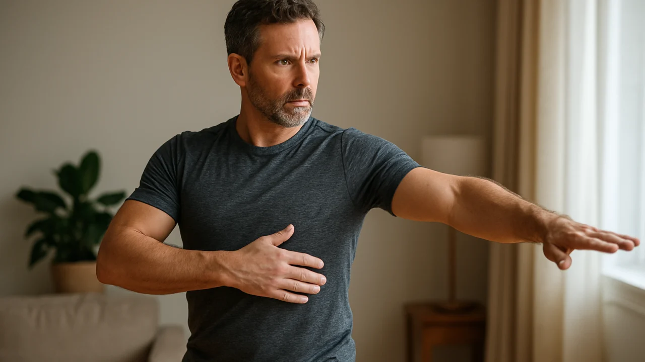 Spora rotacija trupa koja aktivira duboke i bočne trbušne mišiće