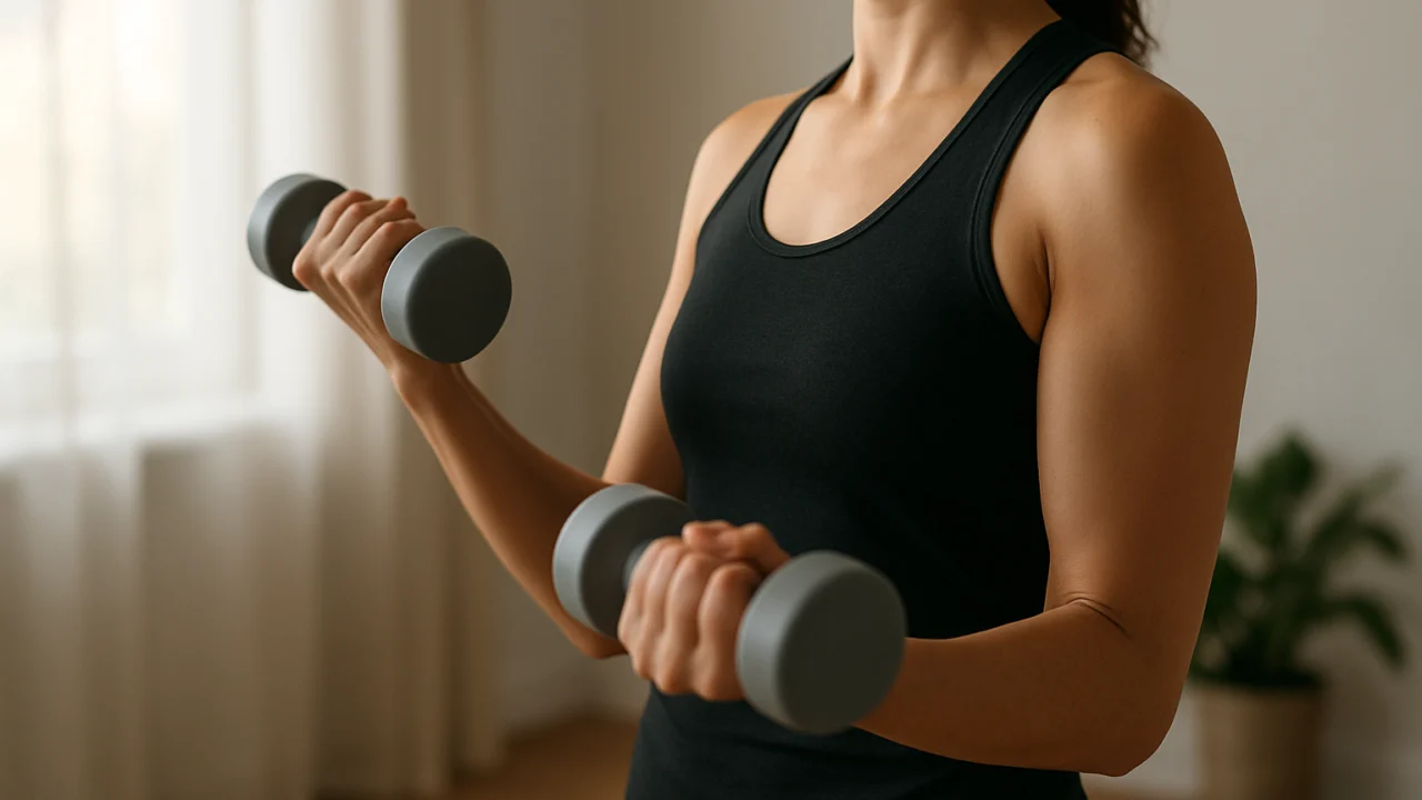 Kontrolirani pokreti ruku tijekom laganih vježbi