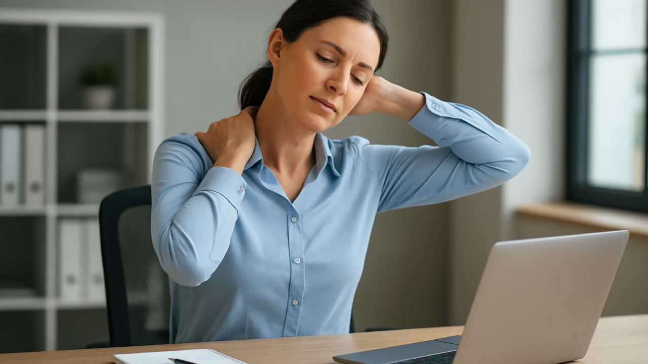 Lagane vježbe istezanja za tijelo tijekom rada za stolom