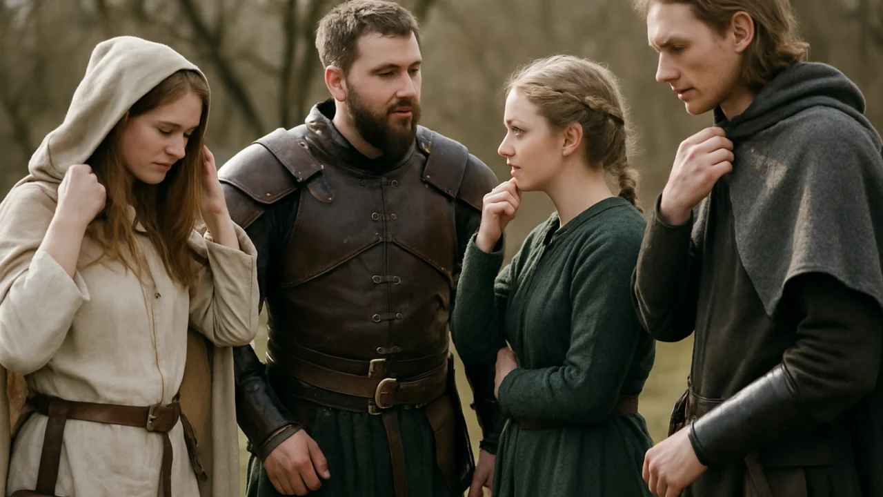 Sudionici LARP-a pripremaju se za igru i dogovaraju uloge