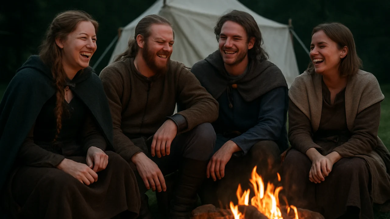 Opušteno druženje LARP sudionika nakon igre bez straha od osuđivanja